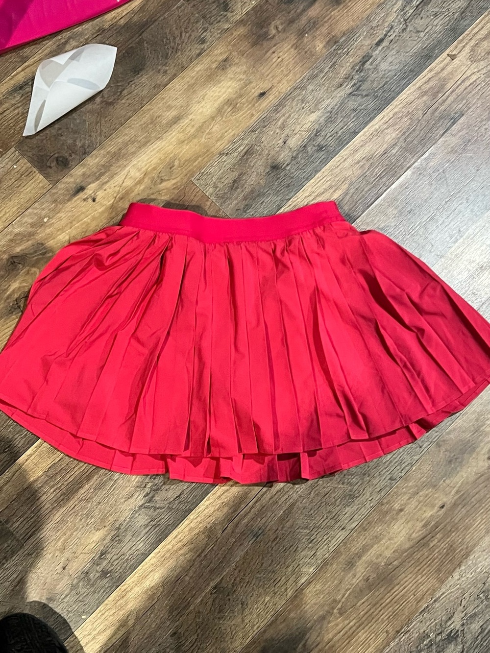 lululemon athletica Bright Red Pleated Skater Skirt